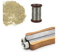 Stainless Steel Hive Frame Wire Tensioner Kit with Copper Eyelets for Beekeeping, Wire Tightener Tool for Standard Frames