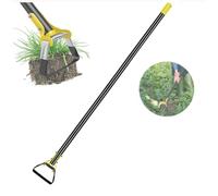 Stainless Steel Hoe, Ergonomic Loop Stirrup Gardening Tool for Weeding, Long Handle, Ideal for Backyard, Courtyard, Vegetable Farm Planting