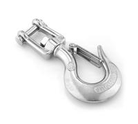 Stainless Steel Hoist Cargo Hook 1pc or 2pcs 304 Stainless Steel Swivel Eye Lifting Hook 150/350/650/1000/1500kg Load Heavy Duty Lock Rigging Snap Trigger Clevis Steel Lifting Hook(1 x Load 1500KG)
