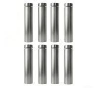 Stainless Steel Hollow Advertising Nails - For Acrylic Glass Mirror Frame Support, Modern Minimalist Display Stand Fixings with Adjustable Covers, Black White(AK Wire-drawing Color)