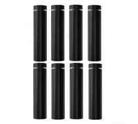 Stainless Steel Hollow Advertising Nails - For Acrylic Glass Mirror Frame Support, Modern Minimalist Display Stand Fixings with Adjustable Covers, Black White(AK Black)