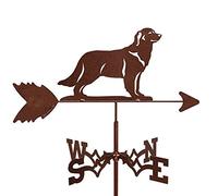 Stainless Steel Hollow Carved Wind Vane Weathervane for Yard Wind Direction Indicator, Metal for Garden Backyard Roof-Style