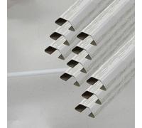 Stainless Steel Home Cable White Trunking Kit 1 10 Pcs, Self Adhesive Wire Cover Strip For Hiding Cables And Cords, Wood Grain Cable Conduit Raceway Management(10 PCS,W 100 MM L 100 CM)