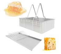 Stainless Steel Honey Extractor Kit - Complete Uncapping Station with Deep & Shallow Trays for Efficient Beekeeping