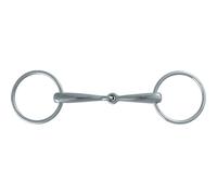 Stainless steel horse bit with 2 rings Stübben 2226