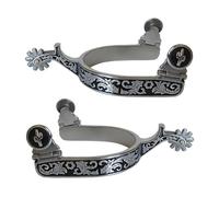 Stainless Steel Horse Spurs Western Boy Gear Boots Decoration Western Cowboy Horse Spur Riding