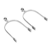 Stainless Steel Horse Spurs with Roller Ball, Durable Equestrian Spurs for Training and Competitions, 2 Pcs Set