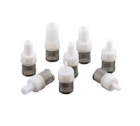 Stainless Steel Hose Barb Filter 10 PCS Mesh 4mm 6mm 8mm 10mm 12mm 14mm 16mm 20mm Tail 1/2" BSP Garden Irrigation Aquarium for Pump Fuel Gas Water System(H20mm)