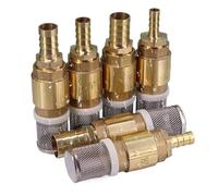 Stainless Steel Hose Barb Filter, 2 PCS Stainless Steel Hose Barb Filter One-Way Check for 6-25mm Tubing 1/2 Inch(for 12mm Tubing)