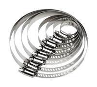 Stainless Steel Hose Clamp， 5pcs 8mm-700mm Pipe Clamps Car Fuel Hose Worm Drive Durable Anti-Oxidation(72-95mm)