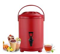 Stainless Steel Hot And Cold Water Dispenser Urn Boiler - Portable Large Capacity Sealing Teapot With Faucet For Catering, Office, Hotels, Party