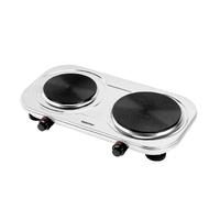 Stainless Steel Hot Plate Electric Cooker Double Portable Table Top Hob 2500W