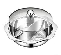 Stainless Steel Hot Pot 30cm Dual Flavor Cooking Pan for Induction