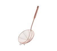 Stainless Steel Hot Pot Filter Strainer Fry Spoon Leak Spoon Multi functional Cooking Utensil Stainless Steel Sieve for Deep Frying Boiling Straining Vegetables Pasta Meat Fry Spoon Kitchen Tool(Pink)