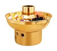 Stainless Steel Hot Pot - Serving Platter Chilled Cake Drinks with Mist Effect Room, Modern Culinary Exhibition Equipment | Dramatic Food Styling Accessory Tea Stores Dining Areas H