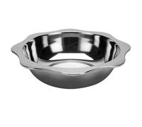 Stainless Steel Hot Pot with Divider Round Deep Twin Divided Stainless Steel Cookware Hot Pot Soup Pots Kitchen Basin Chafing Dish Commercial Induction Cooker Plate(Kind 1 Diameter 20cm)