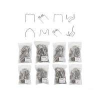 Stainless Steel Hot Staples 800pcs Rust Resistant Set | Wave, flat, inner and outer corner styles, strong bonding, shock resistant, twist for proof after fixing