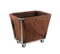 Stainless Steel Housekeeping Cart for Hotels - Room Service Trolley Laundry & Clothing Storage Dry Cleaner Supply Efficient Guest Room Cleaning Utility