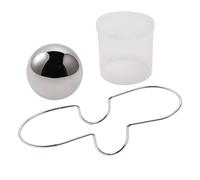 Stainless Steel Ice Ball - Non-diluting Drink Stone, Reusable Cooling Orb, Whiskey Chilling Globe | Cold Storage Hardware for Cocktails Parties Camping Picnic Backyard Barbecue Basement Lounge Cafe
