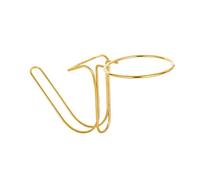 Stainless Steel Ice Bucket Rack for Table Side Use, Gold Small | Open Cradle Holder with Hook Arm for Dining Service and Counters