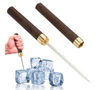 Stainless Steel Ice Chisel with Safety Protection | Non-Slip Wooden Handle, Easy Handling | Suitable For, Picnic, Camping and the R