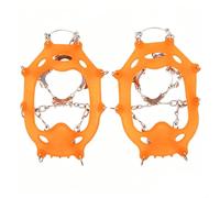 Stainless Steel Ice Cleats 11 Spikes Anti-Slip Shoes | 11 stainless spikes, superior ice grip, prevents falls, TPE rubber base, secure traction