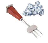 Stainless steel ice cream chipper made of wood, bar ice cream chipper, stainless steel ice breaker, safe and robust chipper for wood for stable, handy, ice cream chipper, the kitchen at home