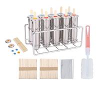Stainless Steel Ice Cream Mold Kit for Homemade s Kids, Ice Lolly Maker Set