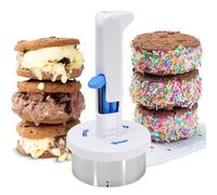 Stainless Steel Ice Cream Sandwich Maker,Ice Cream Sandwich Scoop,Ice Cream Scoop with Trigger,Easy Release Sandwich Cookie Scoops For Kitchen and Dessert Shop