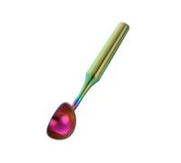 Stainless Steel Ice Cream Scoops Stacks Ice Cream Digger Non-Stick Fruit Ice Ball Maker Watermelon Ice Cream Tool(Rainbow)