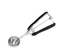 Stainless Steel Ice Cream Spoon 3/4/5cm 1pc Multifunctional Fruit Potato Mash Scoop with Spring Handle Kitchen Tool(Gray,4cm)