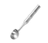 Stainless Steel Ice Cream Spoon Non Stick Cookie Spoon One-Piece Design Cookie Dough Scoop Cookie Ice Cream(Bamboo Joint)