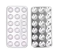 Stainless Steel Ice Cube Tray, Professional Grade & Leak-Proof with Lid, Premium Silicone-Free Ice Mould for Home Kitchen Party Baby Food Cocktail