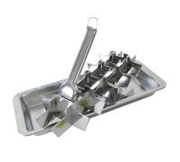 Stainless Steel Ice Cube Trays 18 Slot Metal Ice Cube Tray Easy Release Ice Cube Maker with Removable Slots for Bars & Kitchens DIY Ice Cubes and Frozen Foods Ice Cube Metal Ice Cube Trays Ice Cube