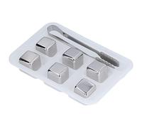 Stainless Steel ice Cubes, Cools Drinks Without Watering Down ice Cube Shape Stainless Steel, with Pliers ice Cube Box with lid, for Whiskey Parties