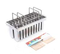 Stainless Steel Ice Lolly Popsicle Molds Kit, Large Capacity Popsicle Ice Cream Stick Holder(20PCS 108g Round)