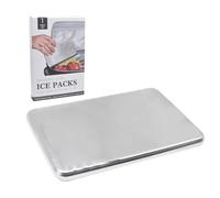 Stainless Steel Ice Packs - Reusable Blocks for Lunch Box, Travel & Picnic | Long Lasting Quick Freeze Cooling Pads | Heavy Duty & Hermét Ice Trays