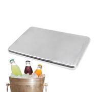 Stainless Steel Ice Packs - Steel | Quick Freeze Leakproof Cold Blocks | Reusable Long-Lasting Chillers for Camping Hiking Fishing Picnics Beach, Outdoor Food Storage & for Lunch Boxes & Cooler Bags