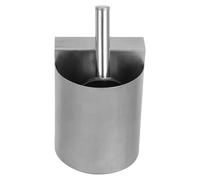 Stainless Steel Ice Scoop Holder 23cm Hanging Organizer for Freezer | Wall Mount Bucket, Secure Hanging Hook, Storage Visibility, Silver Finish for Makers and Food Scoops