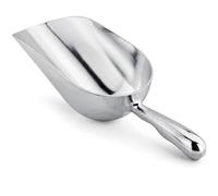 Stainless Steel Ice Scoop Multipurpose Metal Scoops for Dry Goods Sturdy Kitchen Scoops Different Sizes Flour Scoop Popcorn Scoop Measuring Pet Food Scoop for Candy Dessert Bean (1, 6oz)