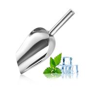 Stainless Steel Ice Scoop Robust Rustproof Metal Scooper for Ice Candy Flour Sugar Multipurpose Kitchen Hotel (Large: 50 X 35 X 10cm / 19.7 X 13.8 X 3.9in)