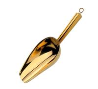 Stainless Steel Ice Scoops Ergonomic Handle Scooper Multipurpose Kitchen Tool for Food Grains and Space Saving Storage Heavy Duty Stainless Steel Ice Scooper