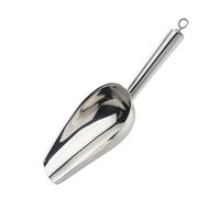 Stainless Steel Ice Scoops with Nonslip Grip Multifunctional Design Scooper for Flour Food Grains and Home Organization Space Saving Hangable Ice Shovel