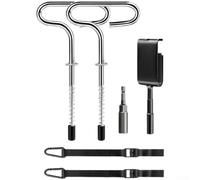 Stainless Steel Ice Screw Stakes 8in Heavy Duty Hold(A)