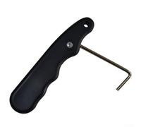 Stainless Steel Ice Skate Lace Tightener, Foldable Shoe Puller Tool with Anti-Slip Handle for Skates, Boots & Sneakers, Compact Portable Design for Easy Storage and Travel, Black(Black shoe hook)