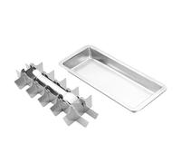 Stainless Steel Ice Trays, 18 Slot Freezer Tray, Metal Maker with Easy Release Feature, Detachable Cube ice Tray, Kitchen Drink Trays with Sturdy Build, Cocktail Beverage Tool for Water Coffee