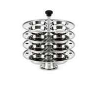 Stainless Steel Idli Maker Stand - 4 Tier Steaming Plates for Soft Fluffy Idlis, Food Grade Construction with Easy Lift Handle, Dishwasher Safe Design, Perfect for South Indian Cuisine