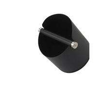 Stainless Steel Impact Absorption Coffee Trash Can Anti-Slip Coffee Ground Box Movable Knocking Rod Powder Grinding Trash Can(Black S)