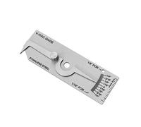Stainless Steel Imperial Weld Biting Depth Gauge, Depth Inspection Gauge, Professional Measuring Tool