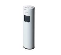 Stainless Steel Indoor/Outdoor Trash Can with Lid - Commercial Grade Garbage Bin, Foot Pedal White Waste Bin for Kitchen, Restaurant, Office, and Home Use